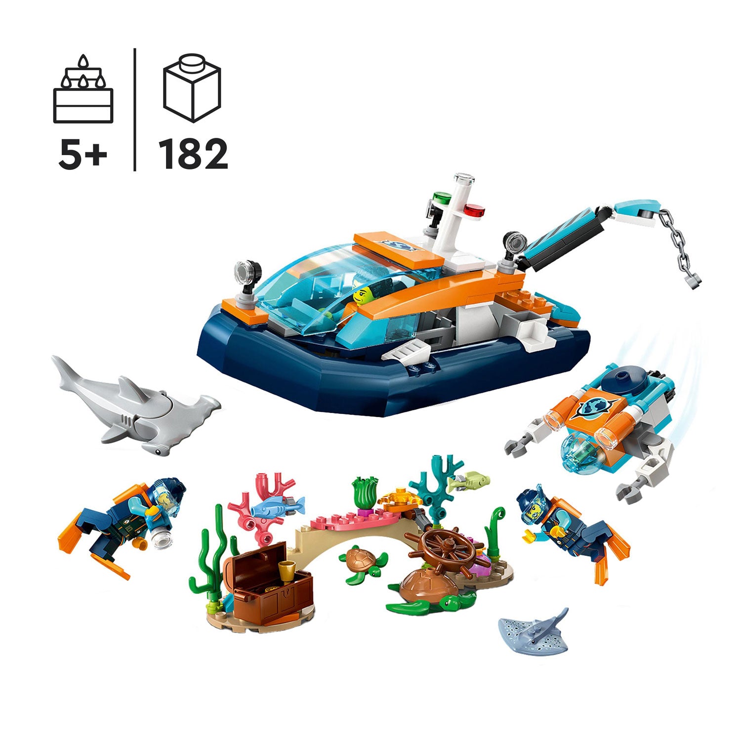LEGO LEGO CITY 60377 Reconnaissance du bateau de plongée