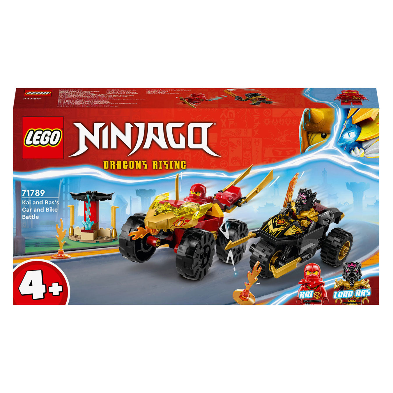 Lego LEGO Ninjago 71789 Le duel de Kai et Ras entre la voiture et la moto