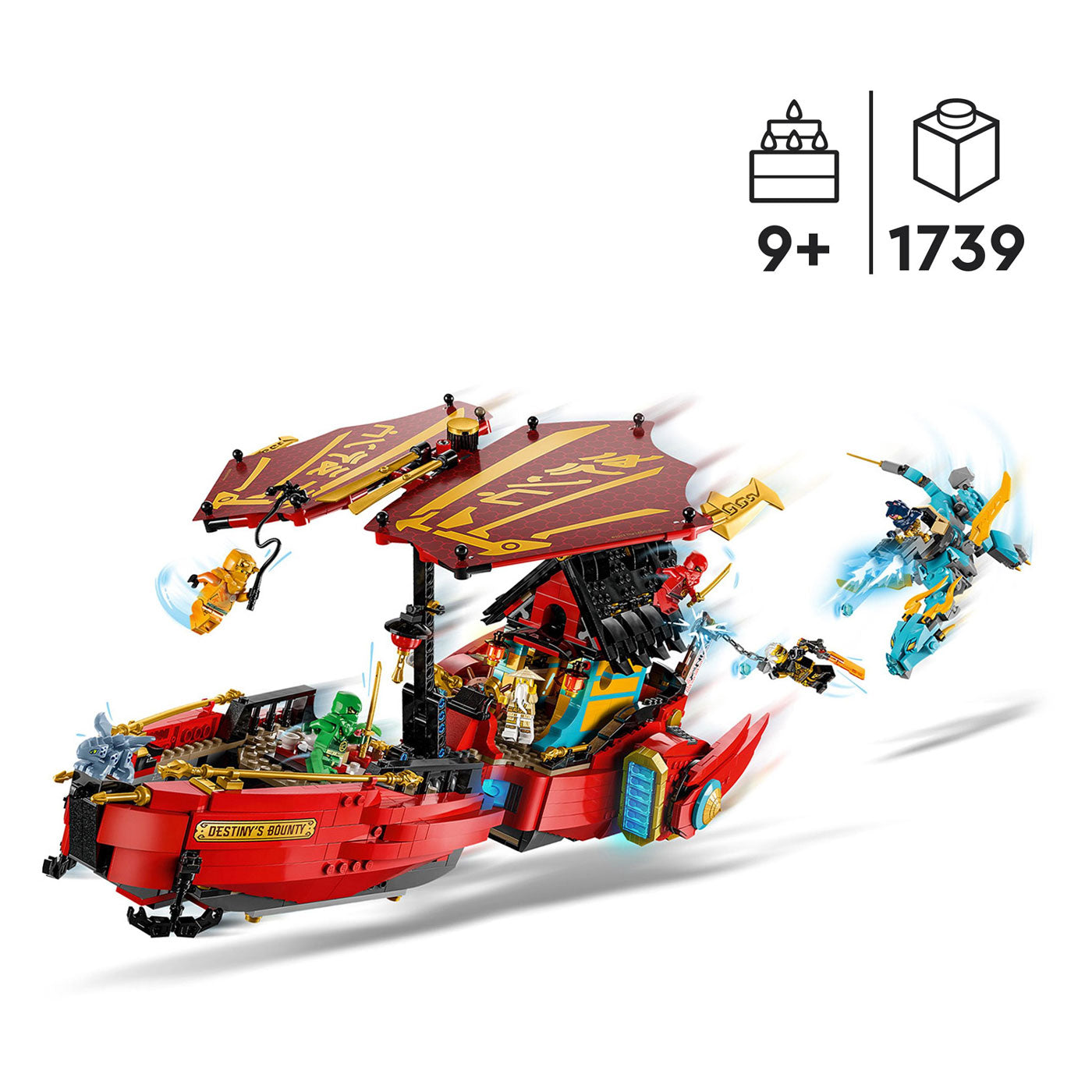 LEGO LEGO NINJAGO 71797 DESTIN'S BUNTY-RACE contre le chronomètre