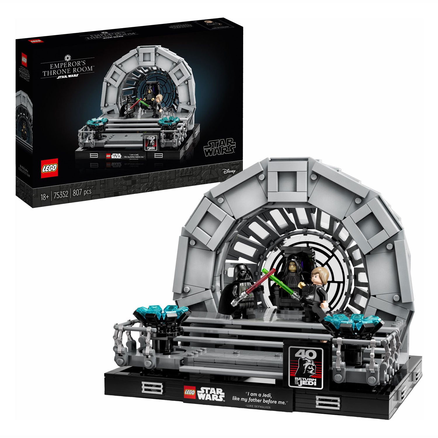LEGO LEGO Star Wars 75352 Salle du trône de l'empereur Diorama