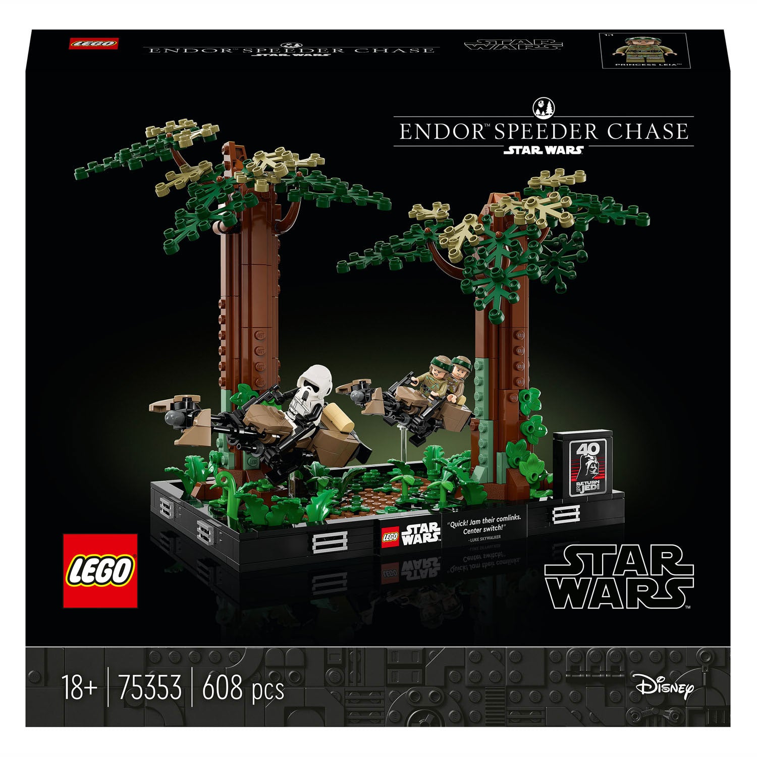 LEGO LEGO Star Wars 75353 Endor Speeder Pursuit Diorama