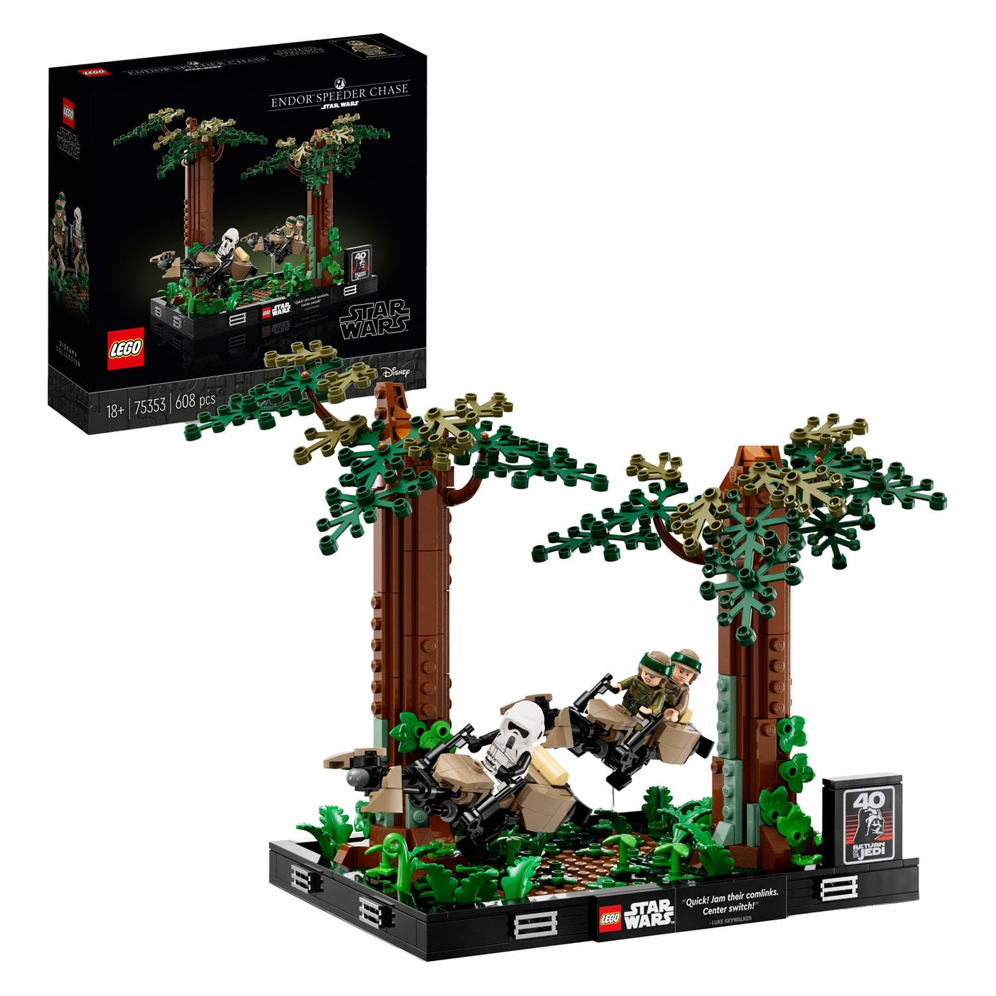 LEGO LEGO Star Wars 75353 Endor Speeder Pursuit Diorama