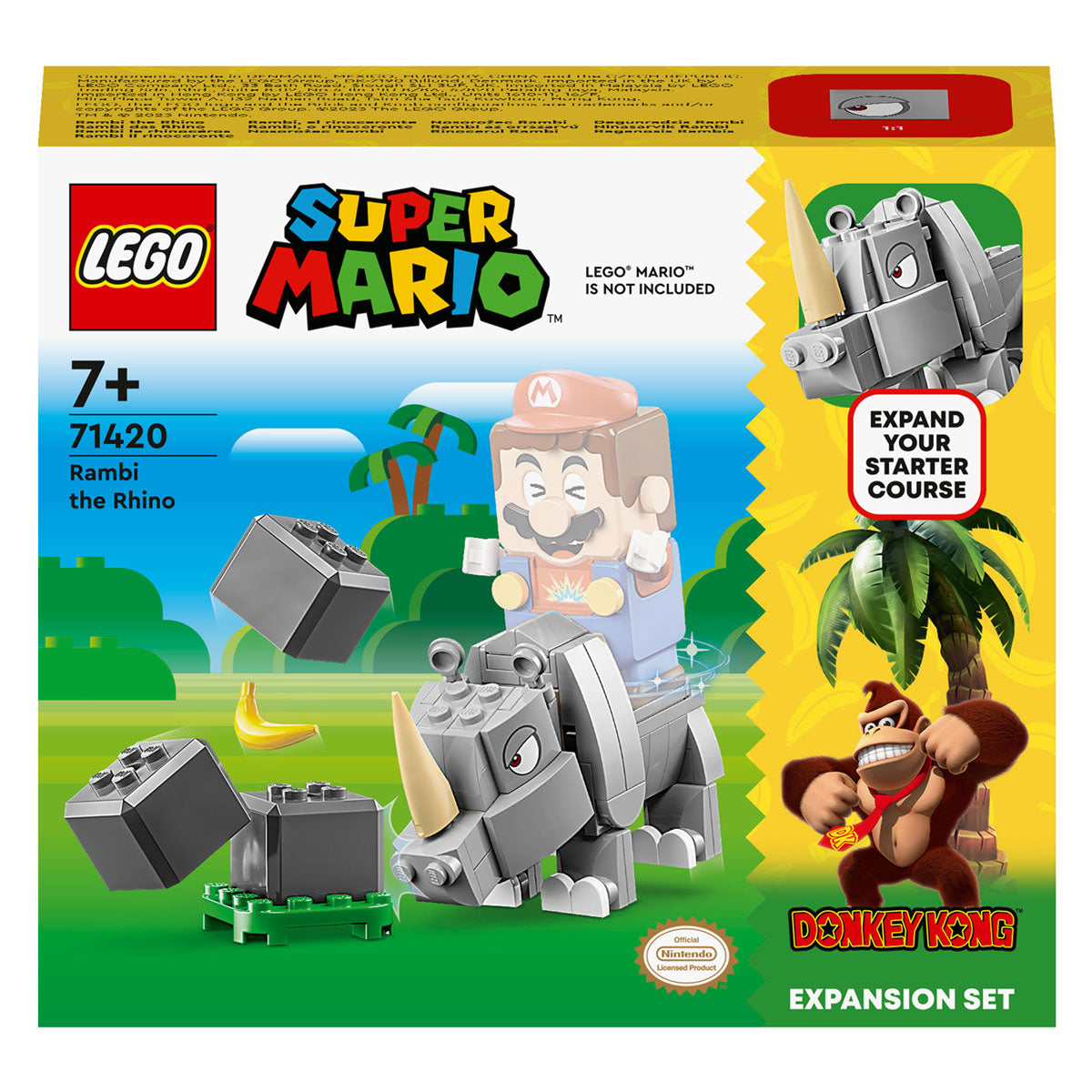 LEGO LEGO Super Mario 71420 Ensemble d'extension: Rambi de Rhino