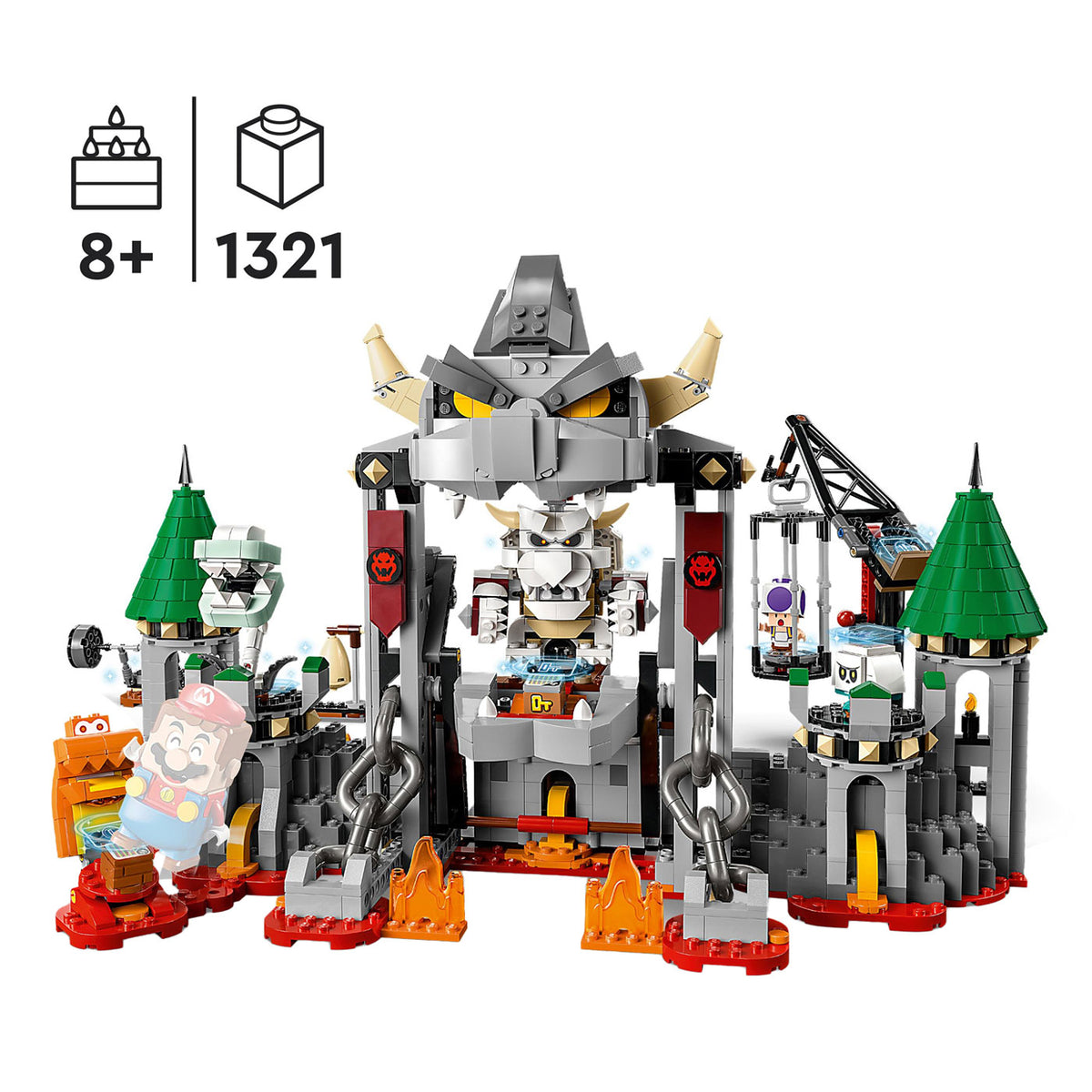 LEGO LEGO Super Mario 71423 Ensemble d'extension: Fight on Dry Bowsers Castle