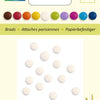 Vaessen creative • goupilles fendues 8mm blanc