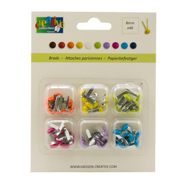 Vaessen creative • goupilles fendues 8mm couleurs assorties