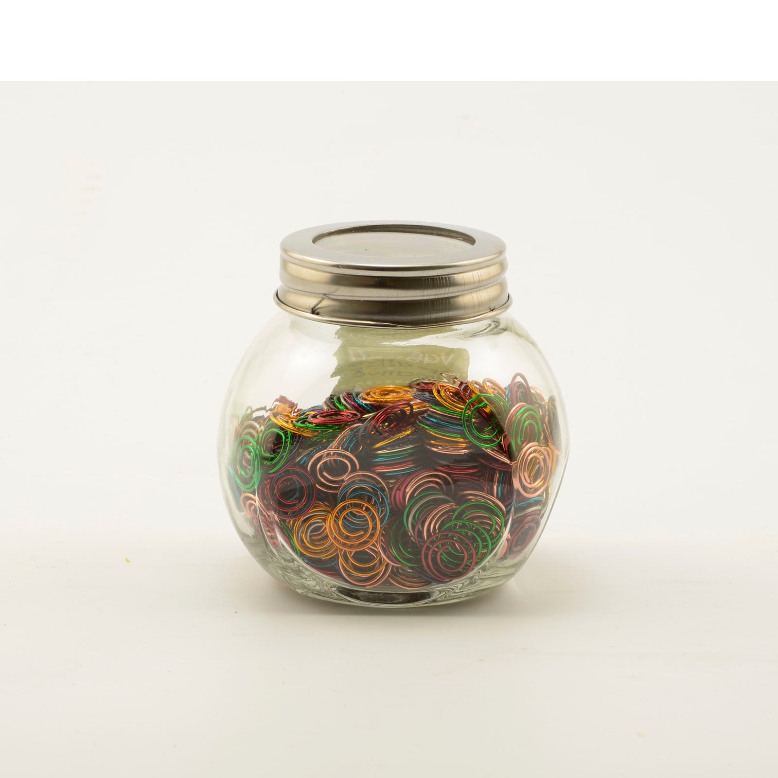 Vaessen creative • trombones en pot 200g + -724 pièces rond métallique