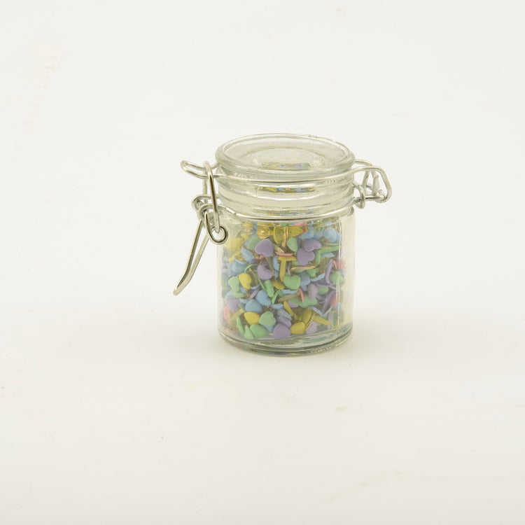 Vaessen creative • goupilles fendues en petit pot 50g coeur pastel