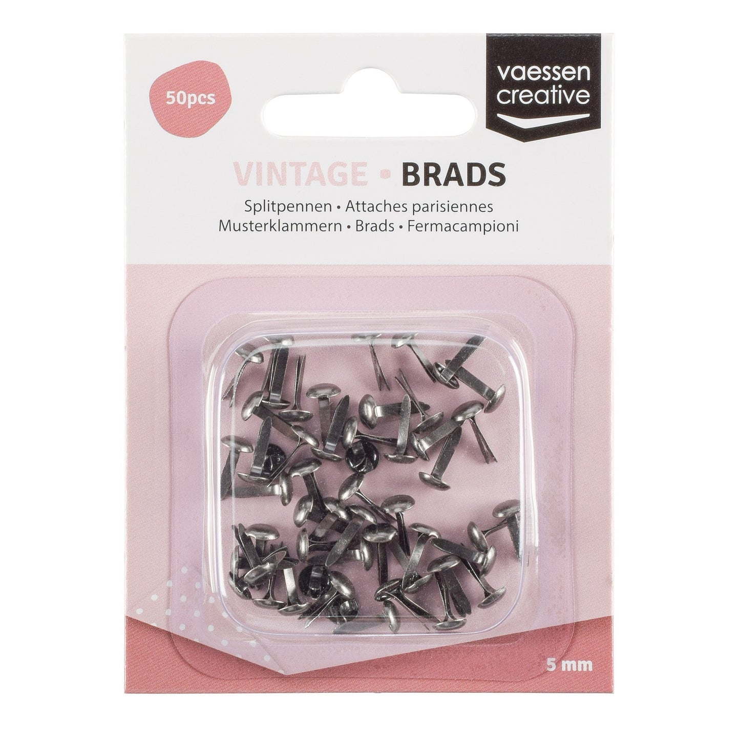 Vaessen creative • goupilles fendues vintage 5mm argent antique