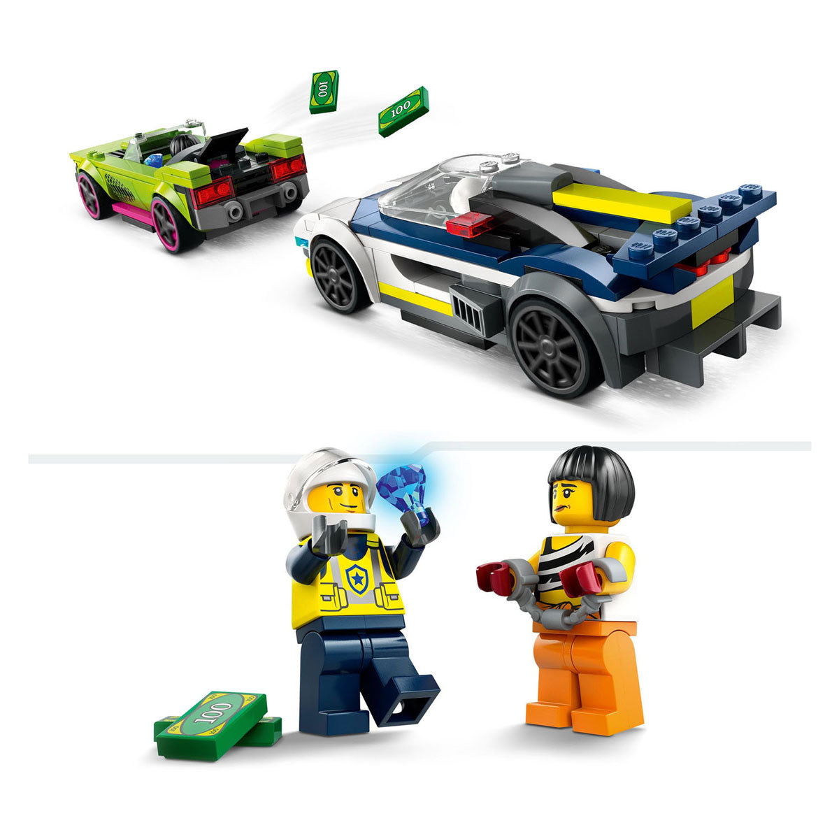 Lego LEGO City 60415 Voiture de police et poursuite en voiture rapide