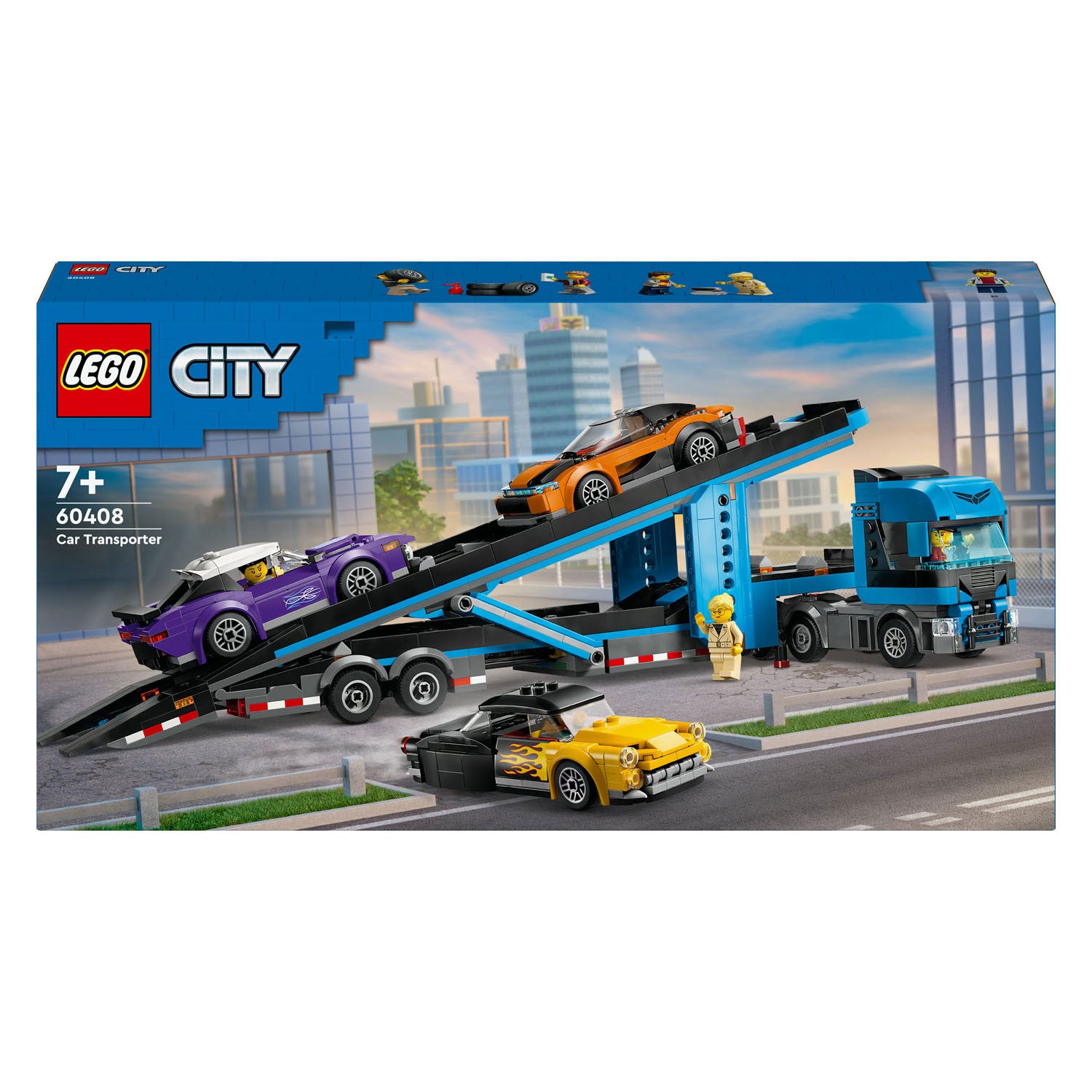 LEGO LEGO CITY 60408 Véhicule de transport avec voitures de sport