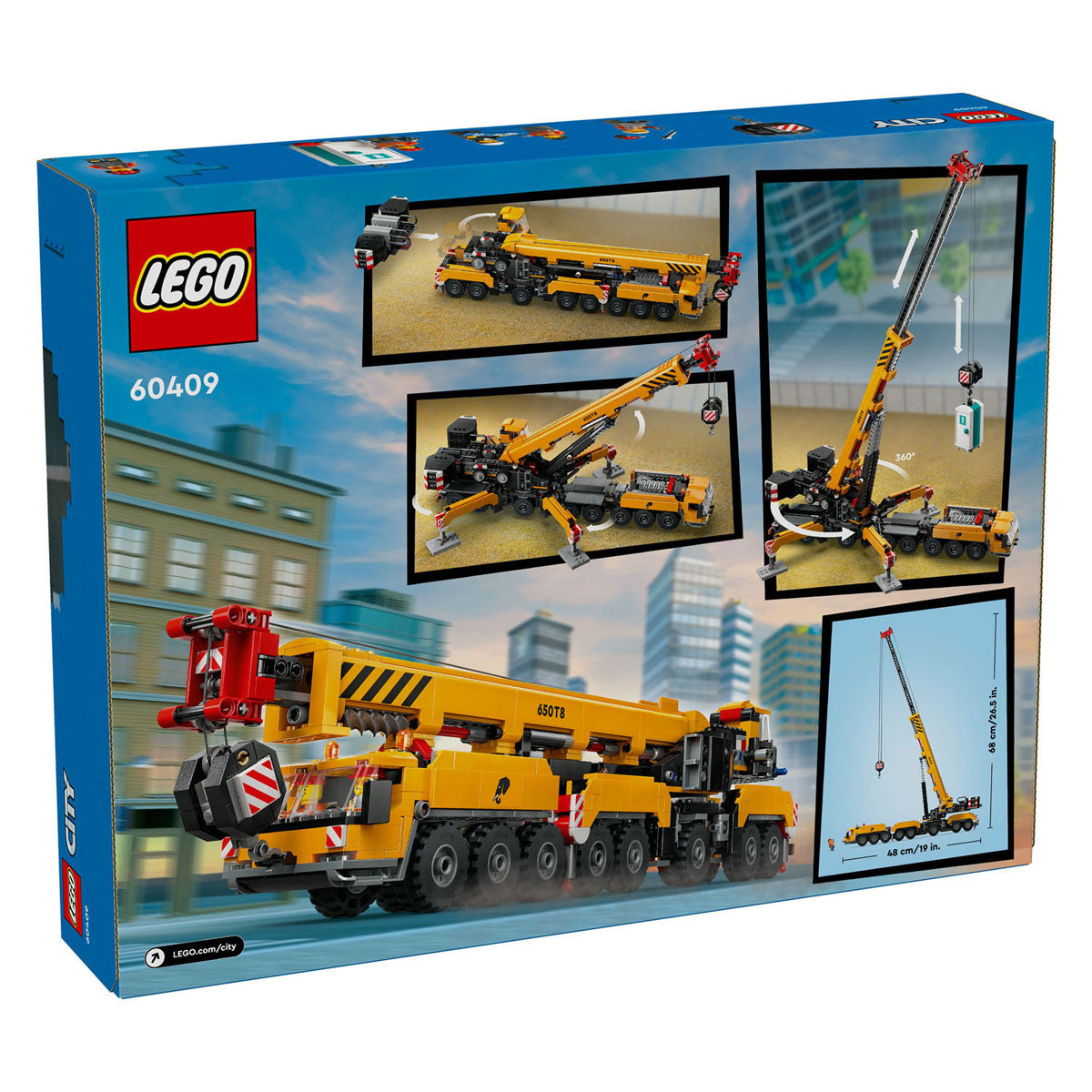 Lego Lego City 60409 CRONE DE CONSTRUCTION MOBILE JAUNE