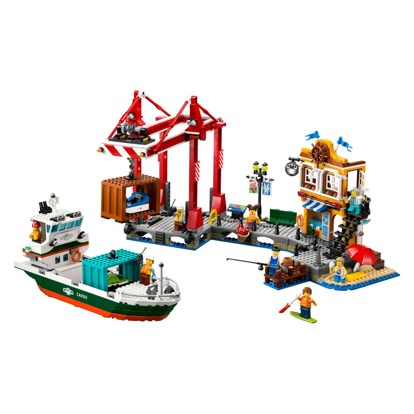 Port LEGO LEGO CITY 60422 avec cargo
