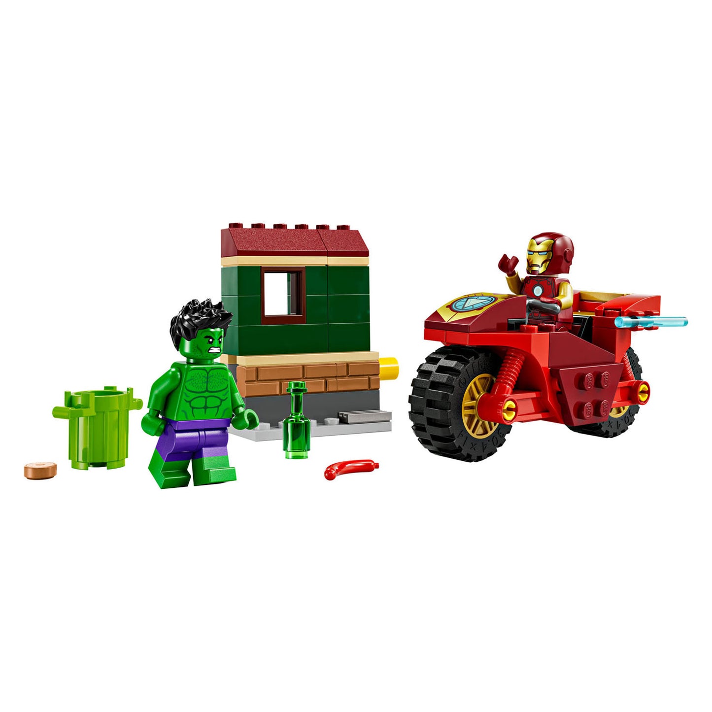 LEGO LEGO Super Heroes 76287 Iron Man avec moteur et de Hulk
