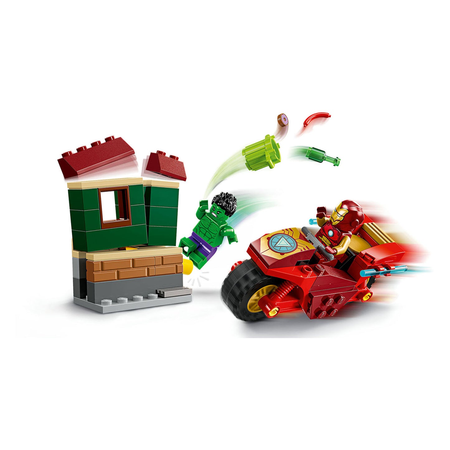 LEGO LEGO Super Heroes 76287 Iron Man avec moteur et de Hulk