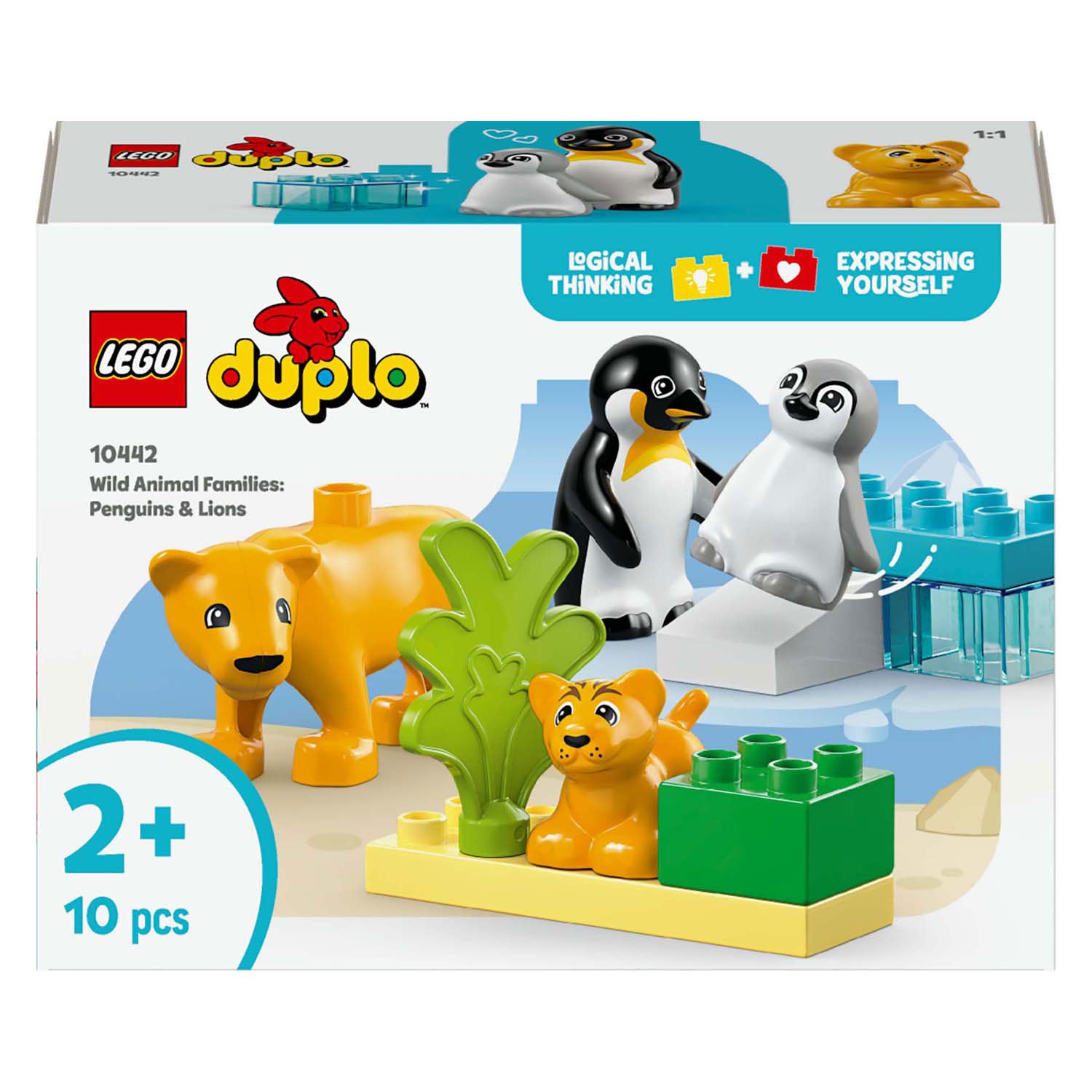 LEGO LEGO DUPLO VILLE 10442 Familles des animaux sauvages: Penguins et Leeuwen