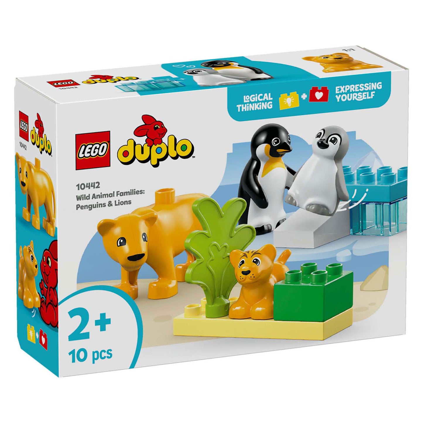 LEGO LEGO DUPLO VILLE 10442 Familles des animaux sauvages: Penguins et Leeuwen