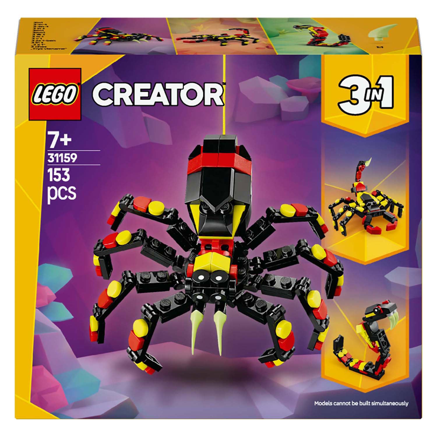 Créateur LEGO LEGO 31159 Animaux sauvages: araignée passionnante