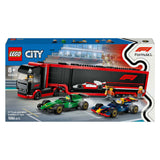 Camion LEGO LEGO CITY 60445 F1 avec des voitures RB20 et AMR24 F1 - afbeelding 8
