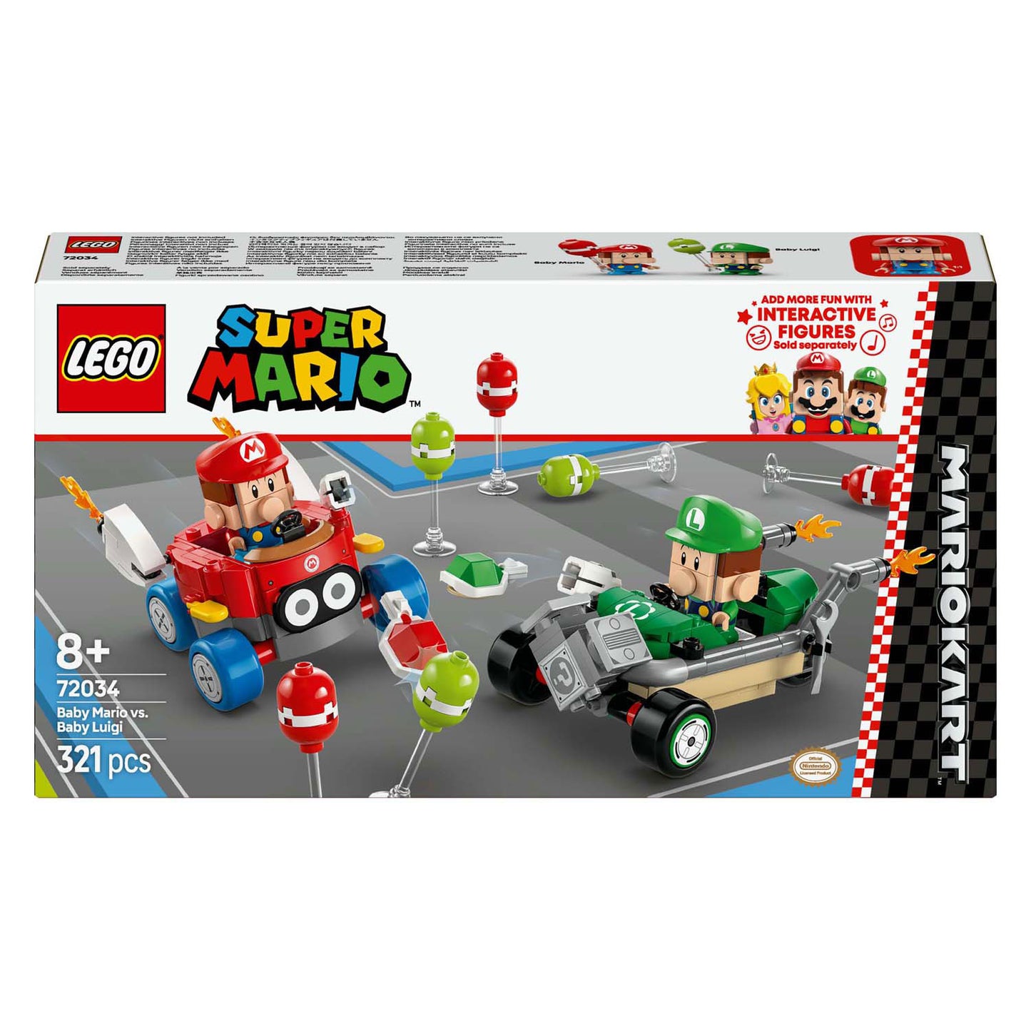 LEGO LEGO Super Mario 72034 Mario Kart Baby Mario Vs. Bébé Luigi