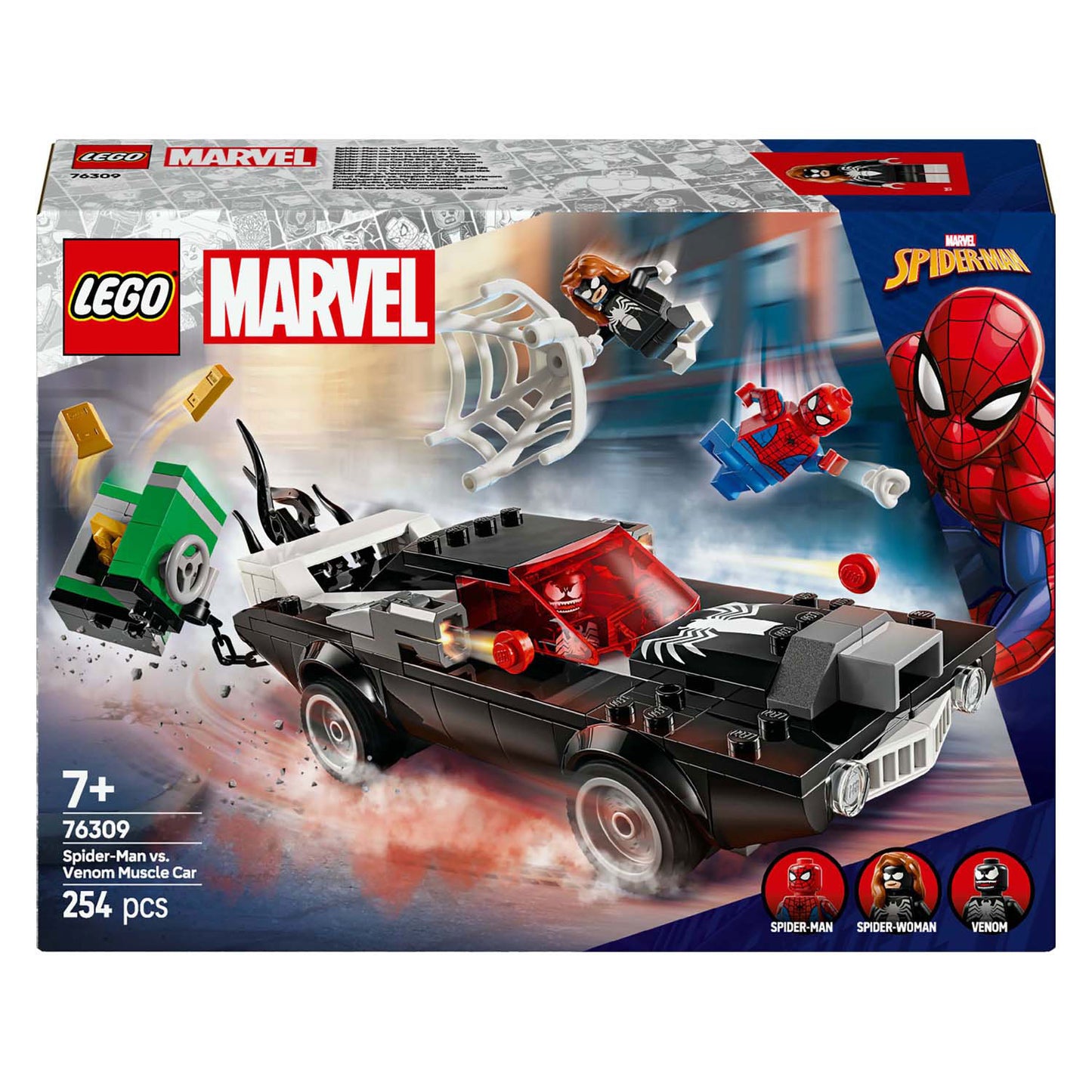 LEGO LEGO Super Heroes 76309 Spider-Man Vs. Voiture classique de venin