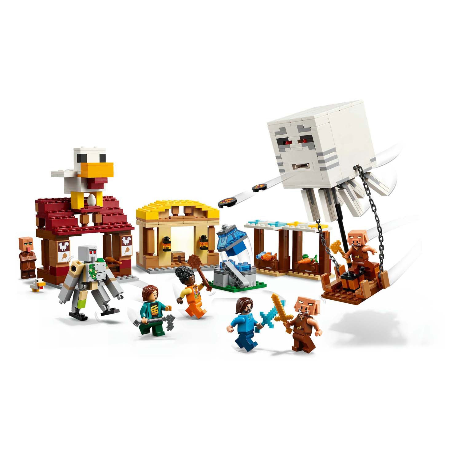 LEGO Minecraft 21273 L'attaque de Ghast-Ballon sur le village