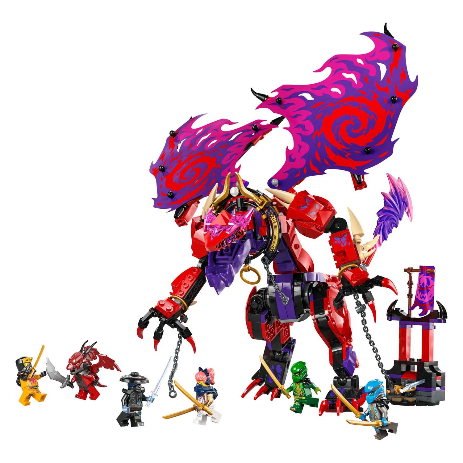 Lego 71832 Ninjago Lightningtand Dragon de Chaos