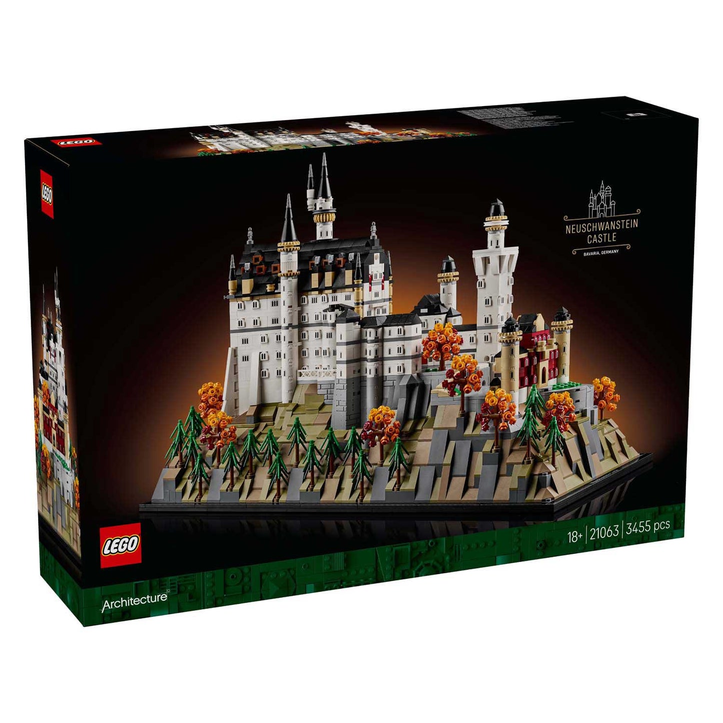 Architecture LEGO 21063 Slot Neuschwanstein Collection Set