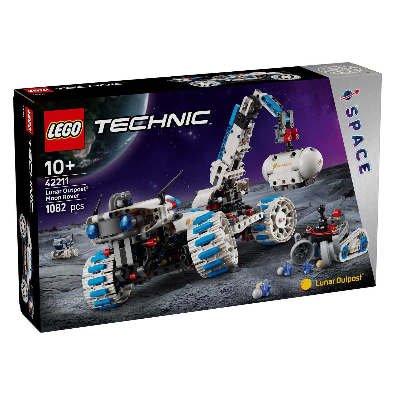 LEGO Technic 42211 Avant-poste lunaire Maanrover Space Véhicule