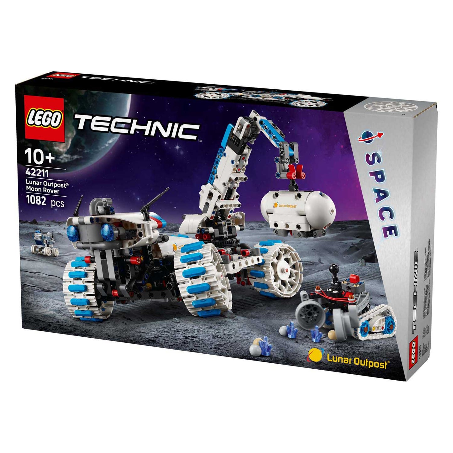 LEGO Technic 42211 Avant-poste lunaire Maanrover Space Véhicule