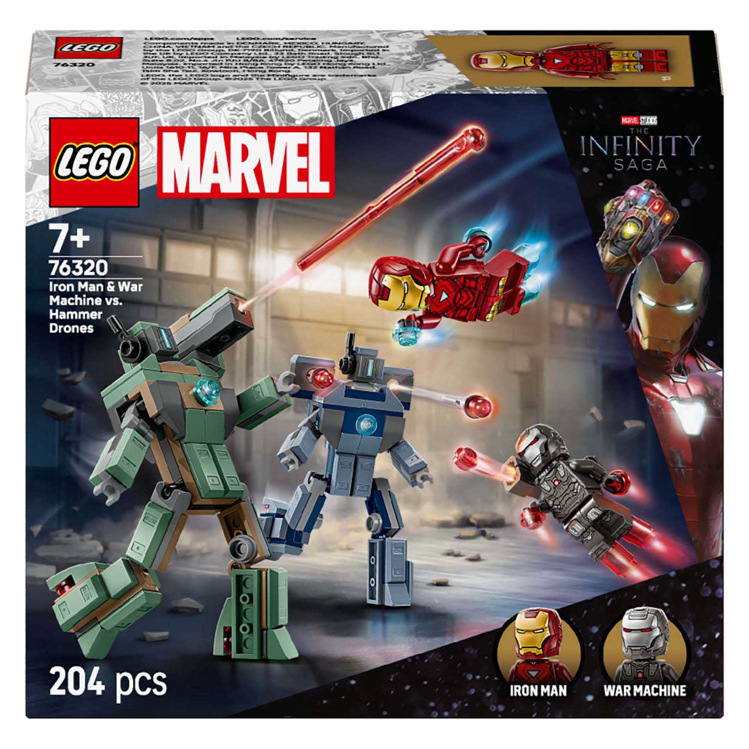 Lego Super Heroes Marvel 76320 Iron Man and War Machine vs Hammer Dones