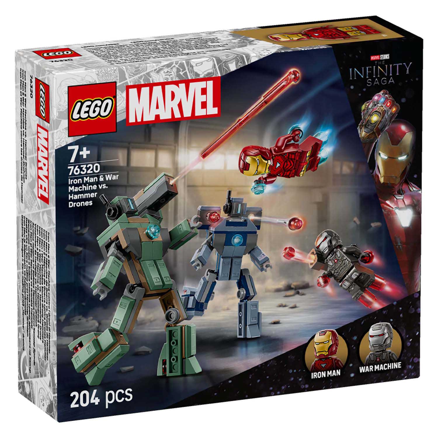 Lego Super Heroes Marvel 76320 Iron Man and War Machine vs Hammer Dones