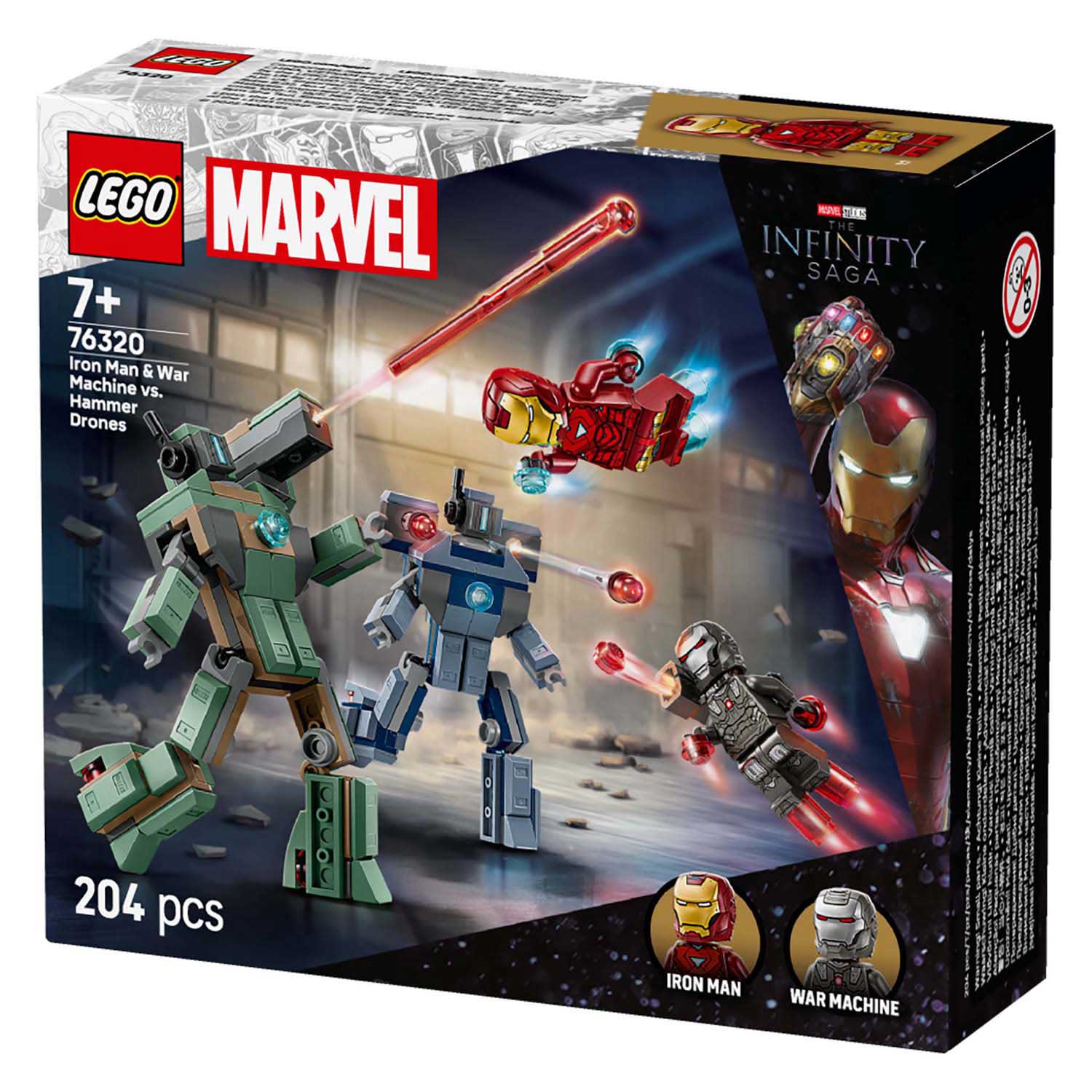 Lego Super Heroes Marvel 76320 Iron Man and War Machine vs Hammer Dones