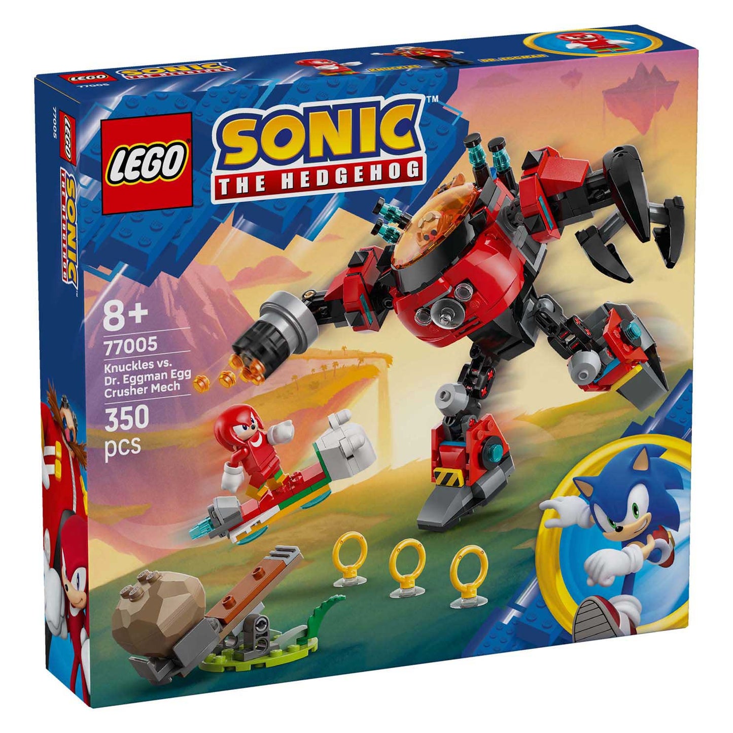 Lego Sonic 77005 Knuckles contre Dr Eggman Egg Crusher Mecha