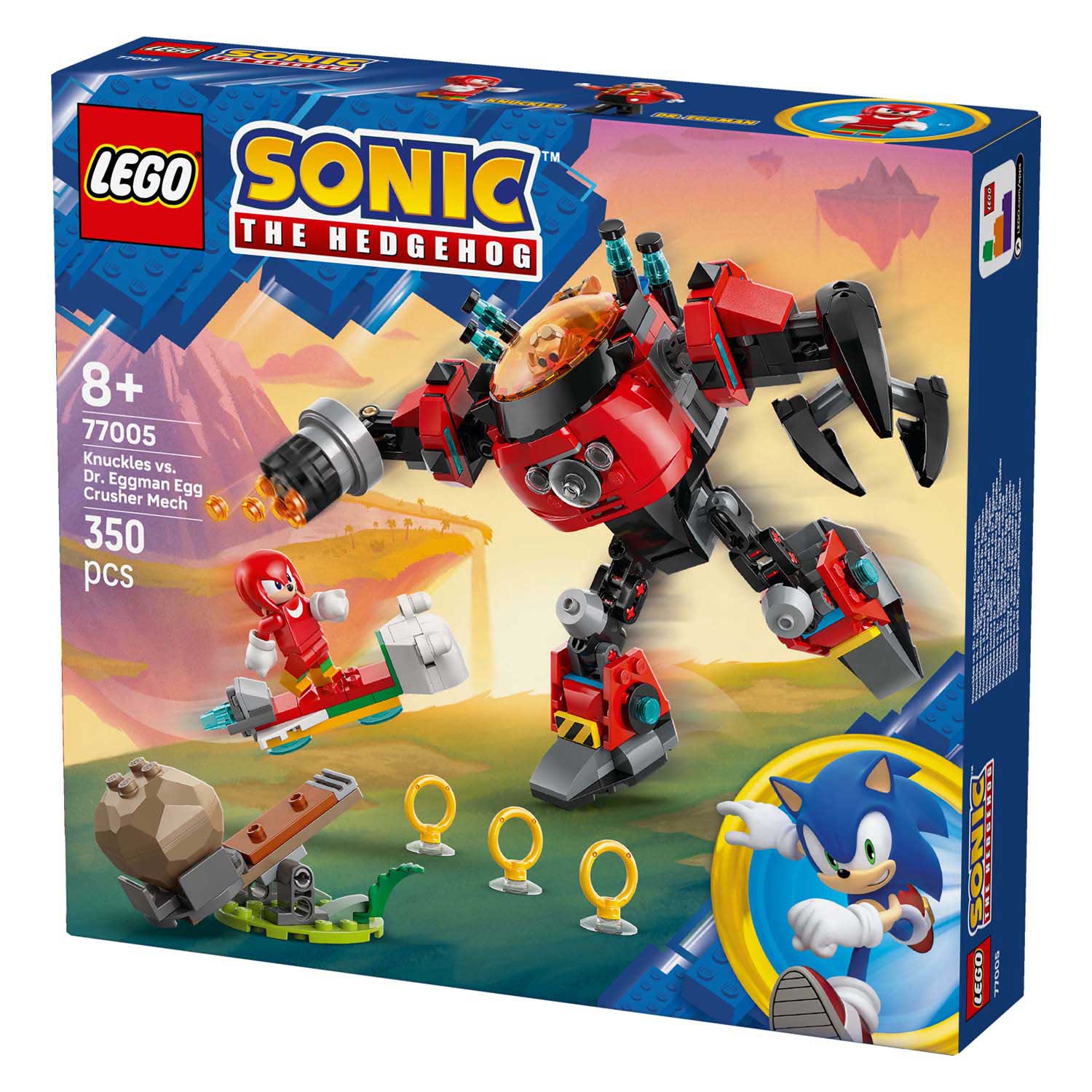 Lego Sonic 77005 Knuckles contre Dr Eggman Egg Crusher Mecha