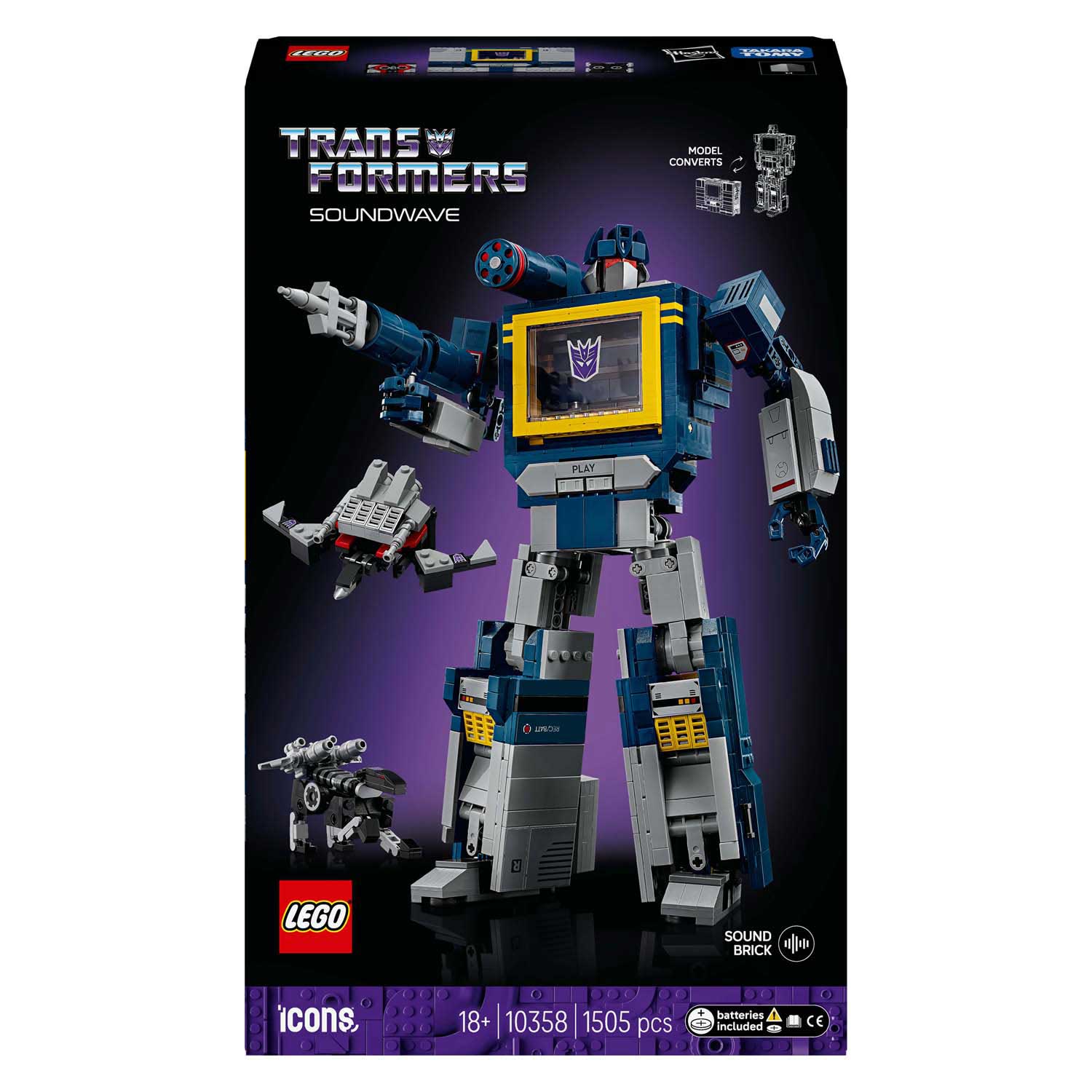 Icônes Lego 10358 transformateurs onde sonore