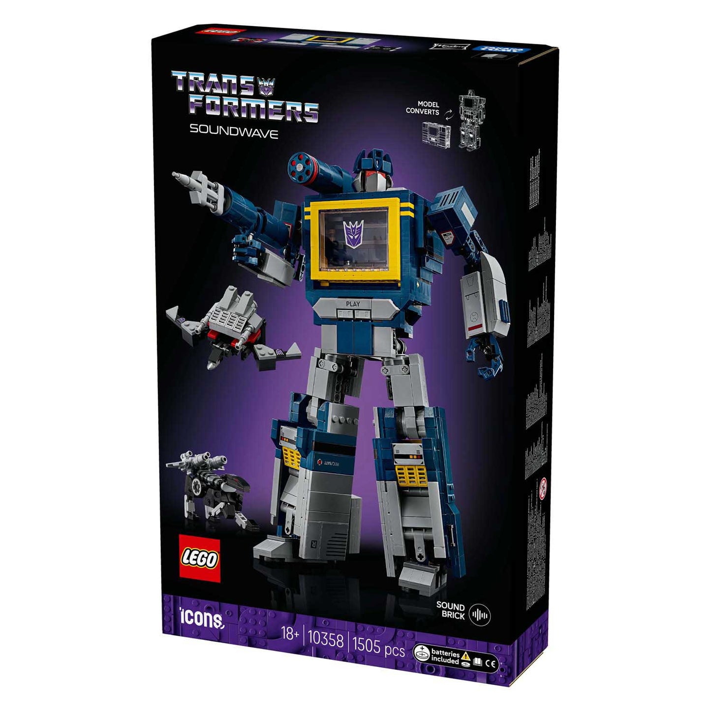 Icônes Lego 10358 transformateurs onde sonore