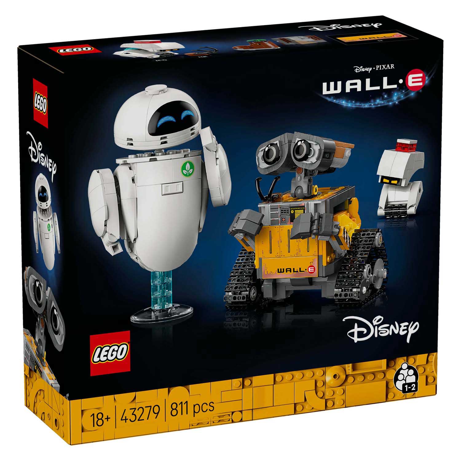Disney Lego 43279 Pixar Wall-E et Eve
