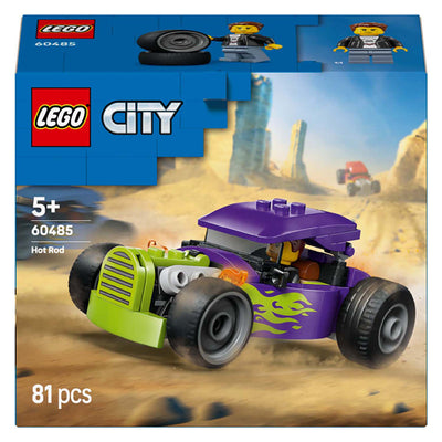 Lego city grands véhicules 60485 hot rod | 2 pièces