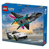 Lego city 60489 avion à réaction contre voiture de sport