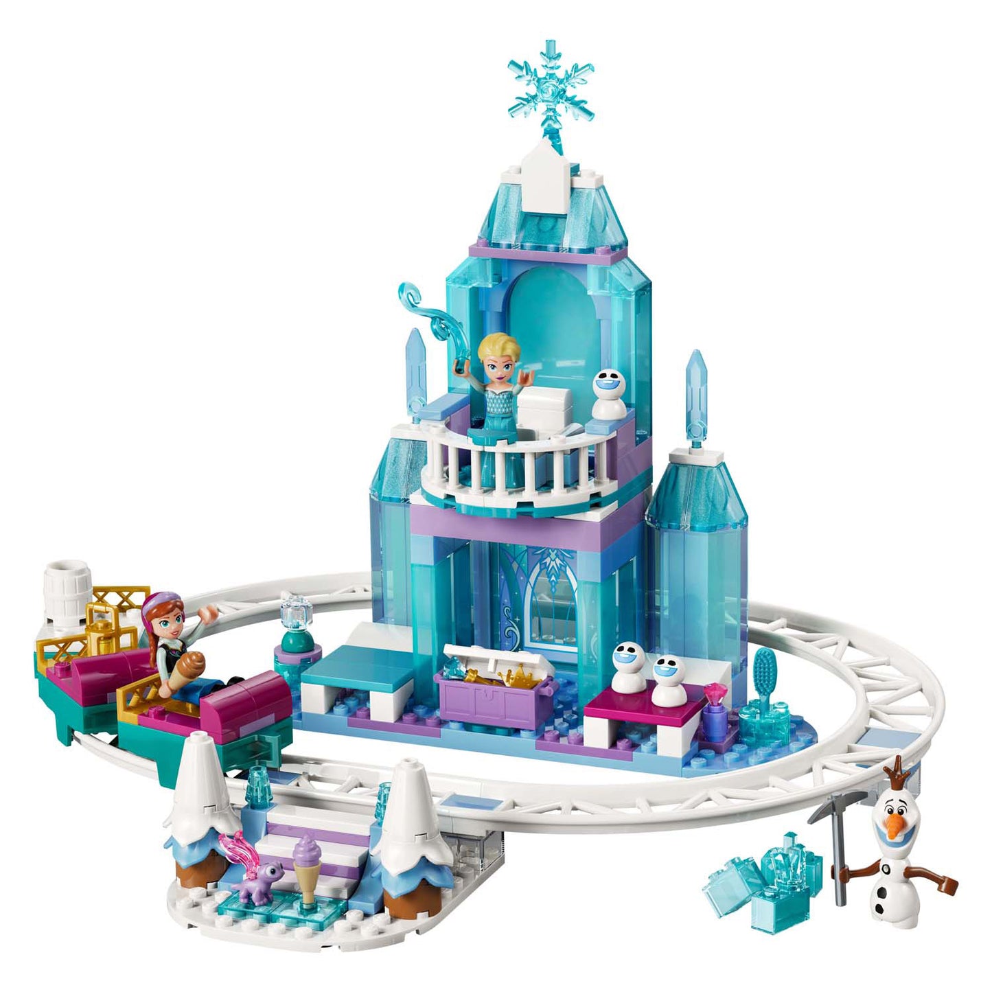 Lego Disney Princess 43281 Le château de glace et la balade sur neige d'Elsa