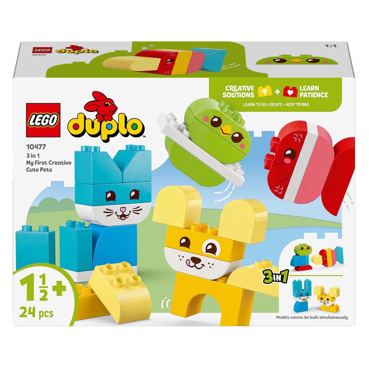Lego 10477 duplo animaux créatifs 3 en 1 | 2 pièces