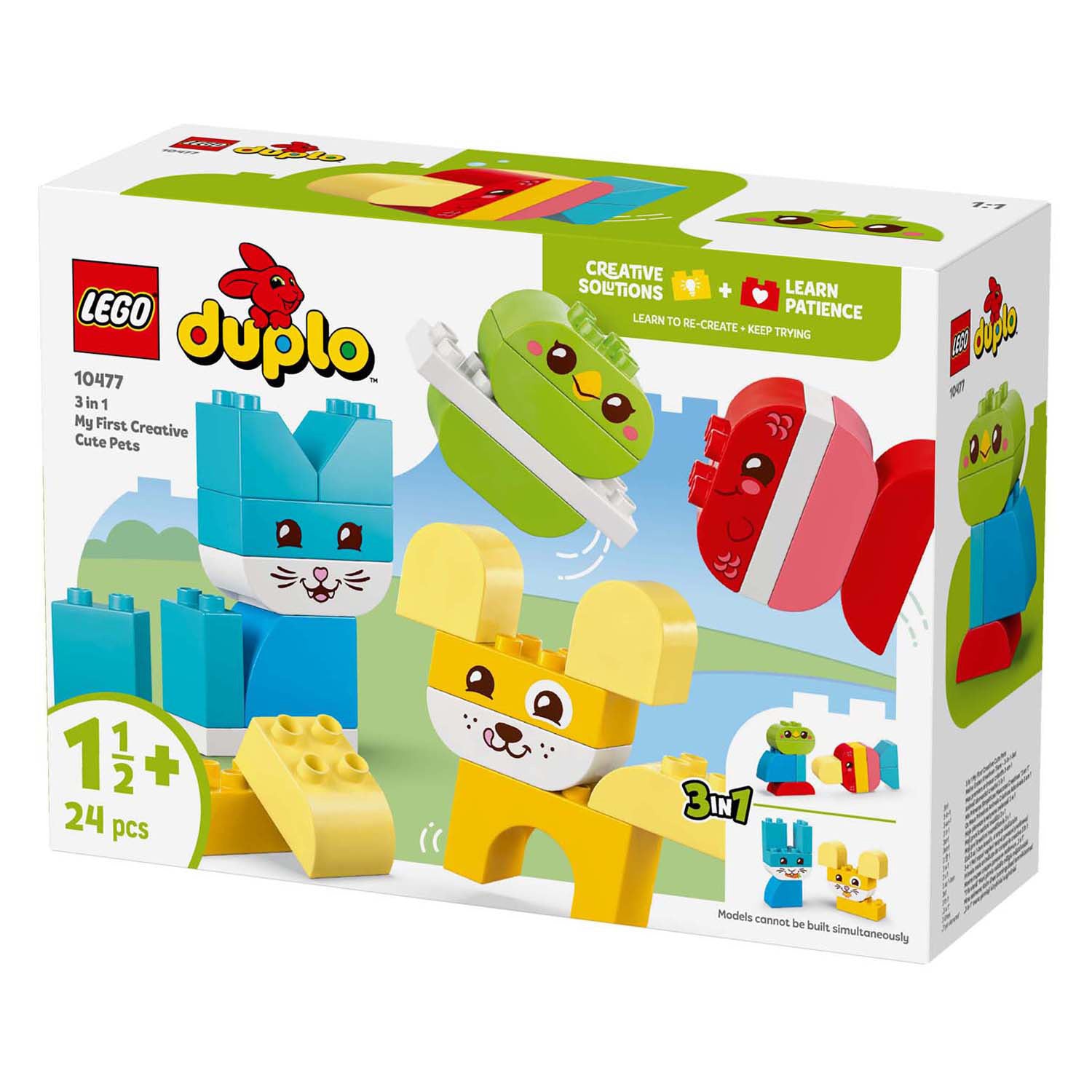 Lego 10477 duplo animaux créatifs 3 en 1 | 2 pièces
