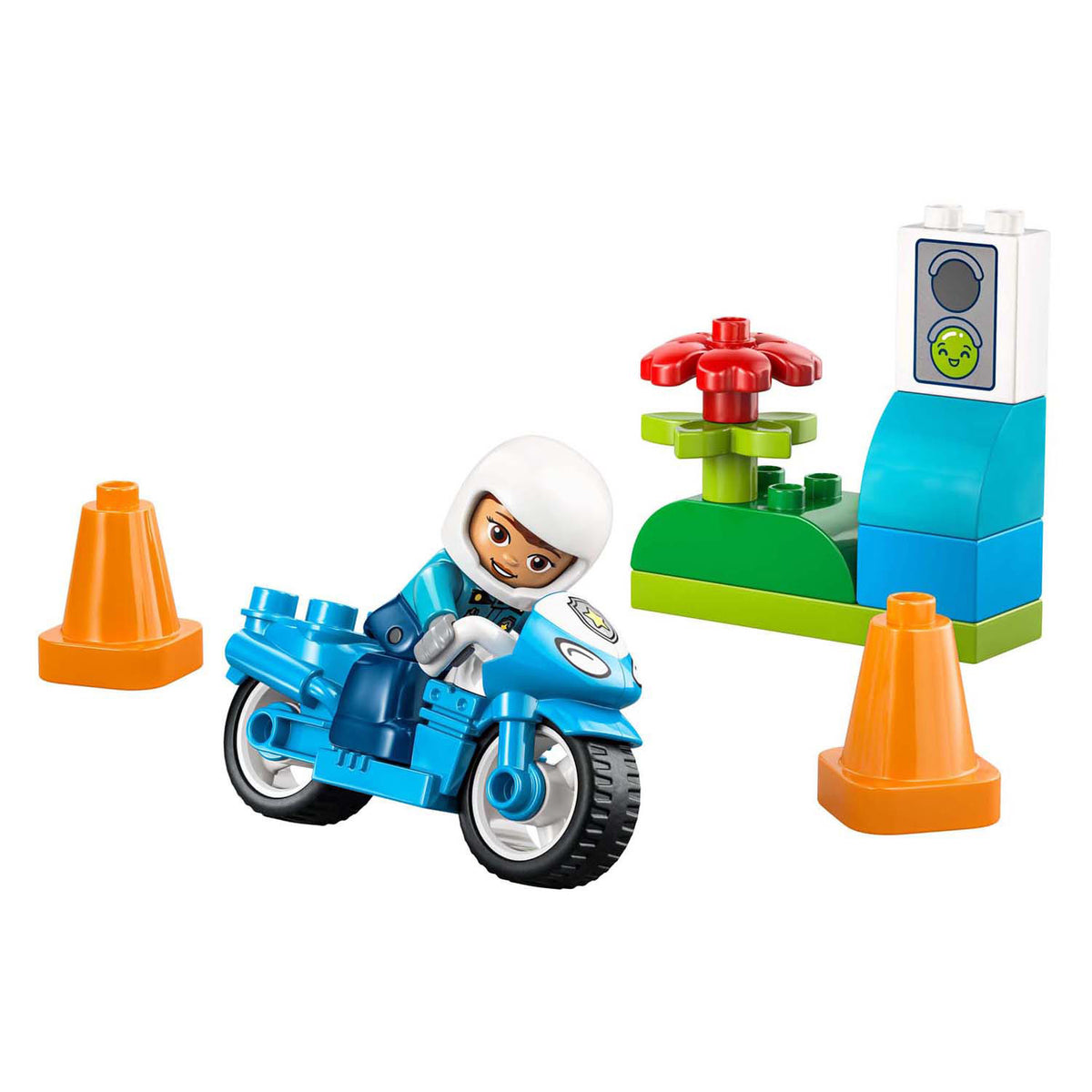 Lego 10471 Duplo Town moto de police bleue | 2 pièces