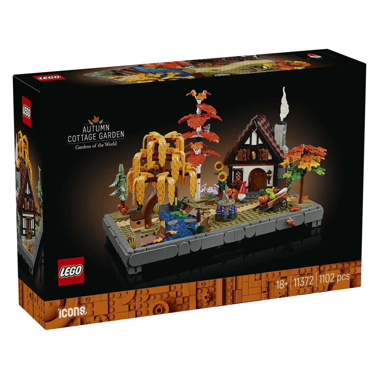 Lego 11372 icônes jardin d'automne avec chalet