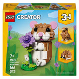 Lego 31376 créateur hamster mignon avec fleur | 2 pièces - afbeelding 2
