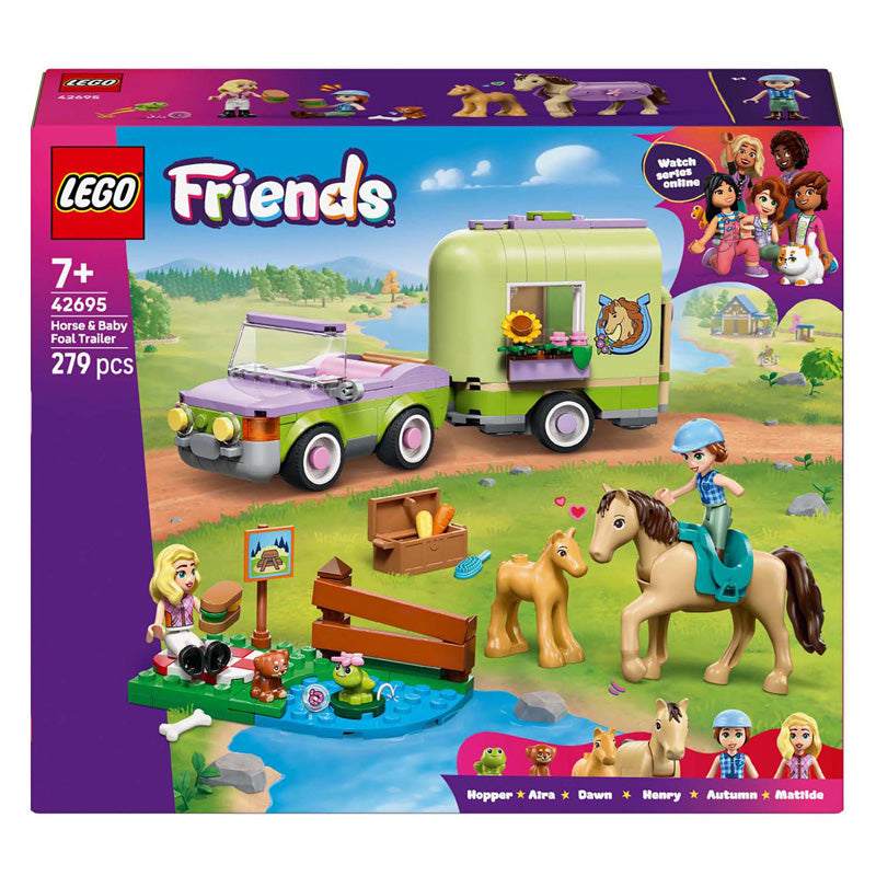 LEGO Friends 42695 remorque et cheval et poulain