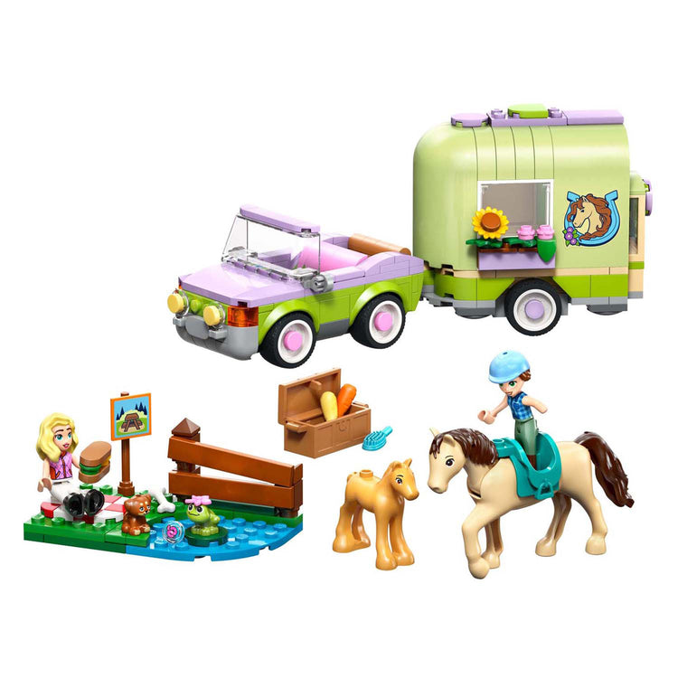 LEGO Friends 42695 remorque et cheval et poulain