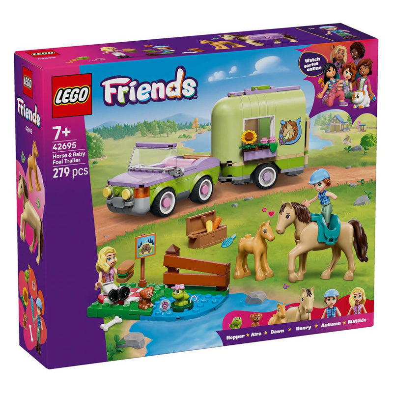 LEGO Friends 42695 remorque et cheval et poulain