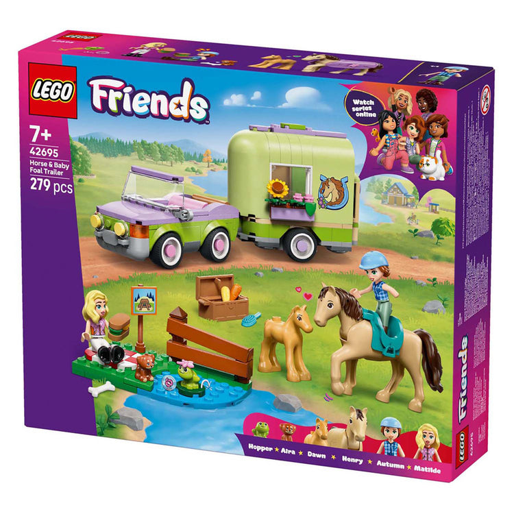 LEGO Friends 42695 remorque et cheval et poulain